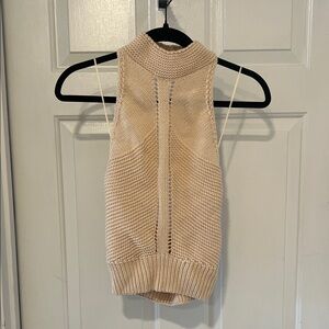 Zara Beige Knit halter top